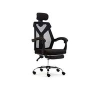 MOBYGKFY Sedia ergonomica da ufficio regolabile con supporto lombare e Ruote schienale alto con mesh traspirante Spesso l'ammortizzatore di sede
