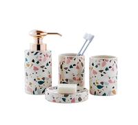 MOBYGKFY Set da bagno, articoli da toeletta in ceramica, ornamenti, articoli for la casa quotidiana