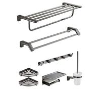MOBYGKFY Set di pendenti for hardware da bagno for rack di stoccaggio in acciaio inossidabile 304