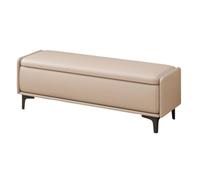 MOBYGKFY Sgabello ai lati del letto, sgabello for il cambio delle scarpe della camera da letto, panca for l'ingresso della casa, ripostiglio for l'armadio(Beige,Large)