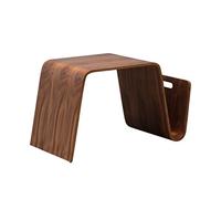 MOBYGKFY Tavolino da caffè for la colazione di design di metà secolo in compensato di legno curvato, tavolino da caffè laterale for mobili da soggiorno con rivista