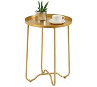 MOBYGKFY Tavolino da caffè in ferro nordico pieghevole color oro semplice tavolino da salotto soggiorno balcone giardino