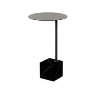 MOBYGKFY Tavolino da salotto in marmo Tavolino da salotto Angolo laterale del divano Tavolino rotondo dorato semplice e moderno in ferro battuto creativo(3-Pack)