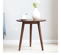 MOBYGKFY Tavolino in legno massello Credenza for divano Tavolino rotondo piccolo nordico Tavolino da salotto Tavolino rotondo piccolo