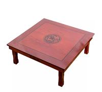 MOBYGKFY Tavolo da terra quadrato 80X80 cm con gambe pieghevoli Tavolo antico for mobili for la casa for pranzo Tavolo basso tradizionale