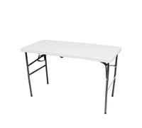 MOBYGKFY Tavolo pieghevole da 122 cm Tavolo lungo portatile Tavolo da pranzo Tavolo da allenamento Tavolo pieghevole da esterno