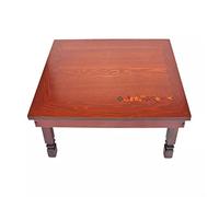 MOBYGKFY Tavolo Pieghevole Mobili Antichi Soggiorno Tavolino Basso In Legno Tavolo Rettangolare Tradizionale In Legno(81x81x31.5cm)