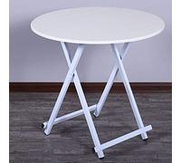 MOBYGKFY Tavolo pieghevole Tavoli da giardino tavolo da pranzo casa multi-funzione di semplice pranzo Tavolo rotondo tavolo di studio Tavolo Basso ping pigro(C)