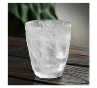 MOBYGKFY Tazza di vetro licenziato, grande cerimonia del tè con acqua ghiacciata, ospitalità domestica, tazze da caffè in vetro con motivo ghiacciaio, regali