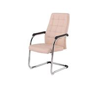 MOBYGKFY Tempo libero Incontro sedia Computer Home Office sedia ergonomica sedia del fiocco in pelle confortevole Presidenza Presidenza del personale(Roze)