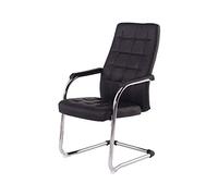 MOBYGKFY Tempo libero Incontro sedia Computer Home Office sedia ergonomica sedia del fiocco in pelle confortevole Presidenza Presidenza del personale(Schwarz)