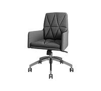 MOBYGKFY Tessuto a casa Computer casa semplice moderna sedia girevole europea Sedile Tempo libero seggiovia Studio sedia da ufficio(Gray)