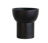 MOBYGKFY Vaso da fiori in cemento da pavimento Vaso in vaso verde dalla forma speciale nero con vasca in vaso di argilla dal piede lungo(Blue,White)