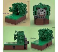 MOC Building Block Homer Backing Into the Bushes Tecnologia Mattoni Compleanno Vacanze di Natale Regali fai da te Giocattoli per adulti