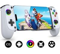 Mocagen MC1 - Controller per telefono per iPhone e Android, impugnatura ergonomica, bassa latenza, compatibile con custodie, controller mobile Bluetooth con joystick effetto Hall, Turbo, compagno di