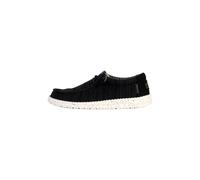 Scarpe Casual Mocassini UOMO Hey Dude Wally stretch mesh m Nero Bianco