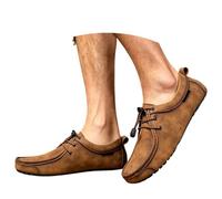 Mocassini Britannici Slip-on di Lusso con Suola Morbida, Ideali per Tutti i Giorni e per Le Occasioni Speciali. vestibilità Comoda Anche per Taglie Grandi.