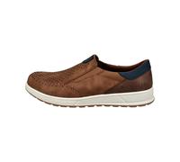 bugatti Uomo Sneakers Slip-on Casual, Ciabatte con Fascia Elastica e Logo, Cognac, 42 EU
