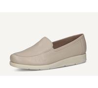 Mocassini Caprice 9-24750-41 pelle nappa beige zeppa 3 cm