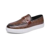 Mocassini casual da uomo, comodi, slip-on, in pelle, dal design leggero, for le attività quotidiane di camminata