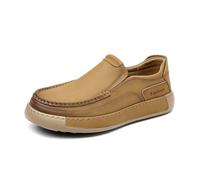 Mocassini Casual da Uomo Eleganti Loafer Leggero da Lavoro Moda Formale Selvaggio Scarpe,Giallo,43 EU