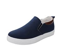 Mocassini casual da uomo in tela larga con top basso slip on sneakers per il tempo libero alla moda suole morbide scarpe comode scarpe da ginnastica classiche scarpe da passeggio mocassini mani libere