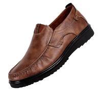 Mocassini casual da uomo neri da lavoro, mocassini intrecciati, scarpe da sera formali, antiscivolo, traspiranti, comode, in pelle, scarpe da ginnastica casual a mani libere, mocassini leggeri, cachi