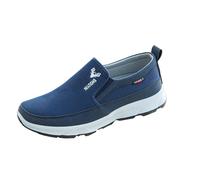 Mocassini casual da uomo slip on tela scarpe da passeggio antiscivolo piatte scarpe da ginnastica traspiranti comode per il tempo libero scarpe da lavoro ortopediche leggere chic mocassini
