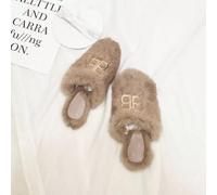 mocassini ciabatte sabot morbide beige pelo pelliccia pelle sintetica 1749