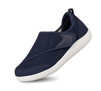 Mocassini Classici da Lavoro con Lacci Scarpe Casual da Uomo, comode, Antiscivolo, Passeggio, per Piedi Larghi,Traspiranti e Leggere, per Uomo, Donna e Anziani, Indossare Tutti i Giorni. (Navy, 43)