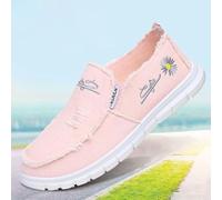 Mocassini da donna casual da passeggio, leggeri, comodi, per la guida quotidiana, ricamati, con margherita, antiscivolo, piattaforma, scarpe da barca, per viaggi, shopping, uso quotidiano
