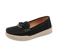 Mocassini da donna con zeppa casual slip on scarpe piatte traforate in ecopelle mocassini per tutti i giorni calzature da passeggio da donna leggeri primavera moda
