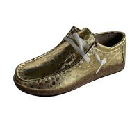 Mocassini da donna in pelle scamosciata mocassino da donna comode scarpe da barca piatte comode da donna scarpe sportive eleganti mocassini e loafers Ballerine Slip on Derbies Basket, 01 Oro, 42 EU