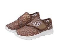 Mocassini da donna in pizzo floreale senza lacci, traspiranti, casual | Mocassini da donna in pizzo floreale senza lacci per camminare con tempo caldo garantendo comfort traspirante con un look