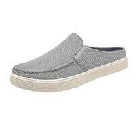 Mocassini da uomo casual slip on scarpe leggere in rete traspirante scarpe da passeggio senza schienale comode scarpe da ginnastica piatte in tela Plimsolls Beck scarpe da ginnastica Falt antiscivolo