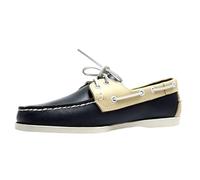 Mocassini Da Uomo Classici Alla Moda Fatti A Mano Con Lacci, Scarpe Da Lavoro Casual In Vera Pelle, Scarpe Da Barca Da Guida(Navy blue,39 EU)