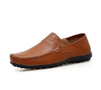 Mocassini da uomo for uomo, comodi e flessibili, con tacco piatto, resistenti allo scivolamento, classici slip-on(39 EU)