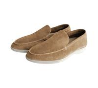 Mocassini da uomo in pelle scamosciata senza lacci, morbidi stile mocassino, casual, leggeri e confortevoli, scarpe da guida classiche per spostamenti quotidiani, ufficio e fine settimana, Giallo, 44