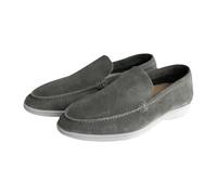 Mocassini da uomo in pelle scamosciata senza lacci, morbidi stile mocassino, casual, leggeri e confortevoli, scarpe da guida classiche per spostamenti quotidiani, ufficio e fine settimana, AG., 46 EU