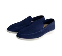 Mocassini da uomo in pelle scamosciata senza lacci, morbidi stile mocassino, casual, leggeri e confortevoli, scarpe da guida classiche per spostamenti quotidiani, ufficio e fine settimana, Marina
