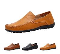 Mocassini da uomo in pelle scarpe da guida leggere traspiranti scarpe da ginnastica alla moda smart casual slip on scarpe da ginnastica traspiranti scarpe da lavoro casual da guida scarpe da uomo