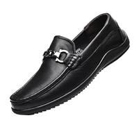 Mocassini da Uomo Mocassini da Uomo Scarpe da Barca in Pelle Mocassini veneziani Flessibili Leggeri Comodi da Passeggio Slip-on(46 EU)