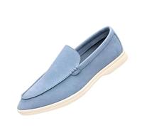 Mocassini da Uomo Scarpe da Ginnastica Slip on Scarpe Formali Leggere Scarpe Basse da Passeggio for Guida Casual da Indossare Tutti i Giorni(Blue,45 EU)