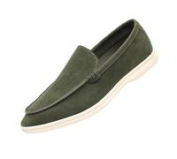 Mocassini da Uomo Scarpe da Ginnastica Slip on Scarpe Formali Leggere Scarpe Basse da Passeggio for Guida Casual da Indossare Tutti i Giorni(Green,42 EU)