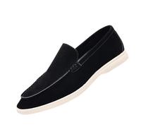 Mocassini da Uomo Scarpe da Ginnastica Slip on Scarpe Formali Leggere Scarpe Basse da Passeggio for Guida Casual da Indossare Tutti i Giorni(Black,41 EU)