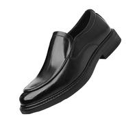 Mocassini da Uomo, Scarpe Formali Casual da Lavoro con Punta Tonda Morbide Leggere E Traspiranti,Nero,37 EU