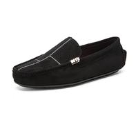 Mocassini da Uomo, Scarpe Scamosciate, Mocassini da Guida, Suola in Gomma, Tacco Piatto, Antiscivolo, Leggeri, da Sposa, Slip-on(Nero,42 EU)