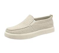 Mocassini da uomo slip on, scarpe basse da palestra, sport, corsa, leggere, comode, da lavoro, mocassini morbidi e piatti, scarpe da ginnastica in tela traspirante, scarpe da ginnastica Plimsolls