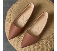 Mocassini donna a punta con colore tenue, comodi per il lavoro, l'ufficio e gli spostamenti, adatti per tutte le stagioni CN34,CN35,CN36,CN37,CN38,CN39,CN40,CN41,CN42,CN43,CN44,CN45,CN46,CN47,CN48Colo