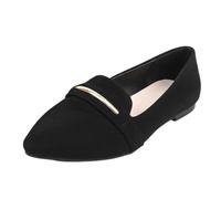 Mocassini donna camoscio loafers donna ballerine tacco piccolo in camoscio slip on slip on on slide on on en bout pointu detail metal sur la tomaia, scarpe comfort chic piatte per città ufficio